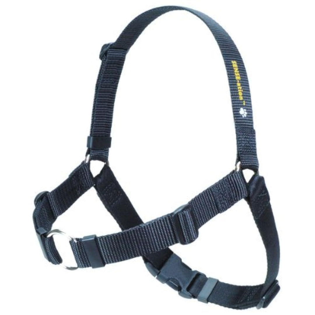 Die original Sense-ation verhindert Zerren Dog Training Geschirr, Large Wide, schwarz Black Large Wi