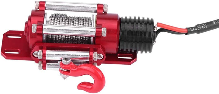 Dilwe RC Winch, 1/10 Elektro-Metallmodellfahrzeug-Crawler-Autozubehör mit Fernbedienung, Elektrische