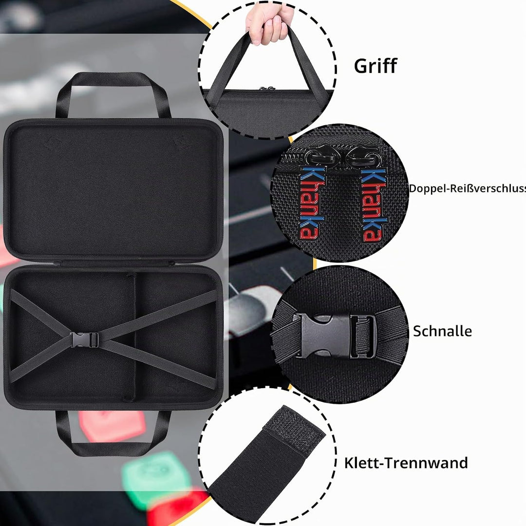 Khanka Hartschalen-Tragetasche, kompatibel mit RØDECaster Pro II All-in-One-Produktion, schützende A