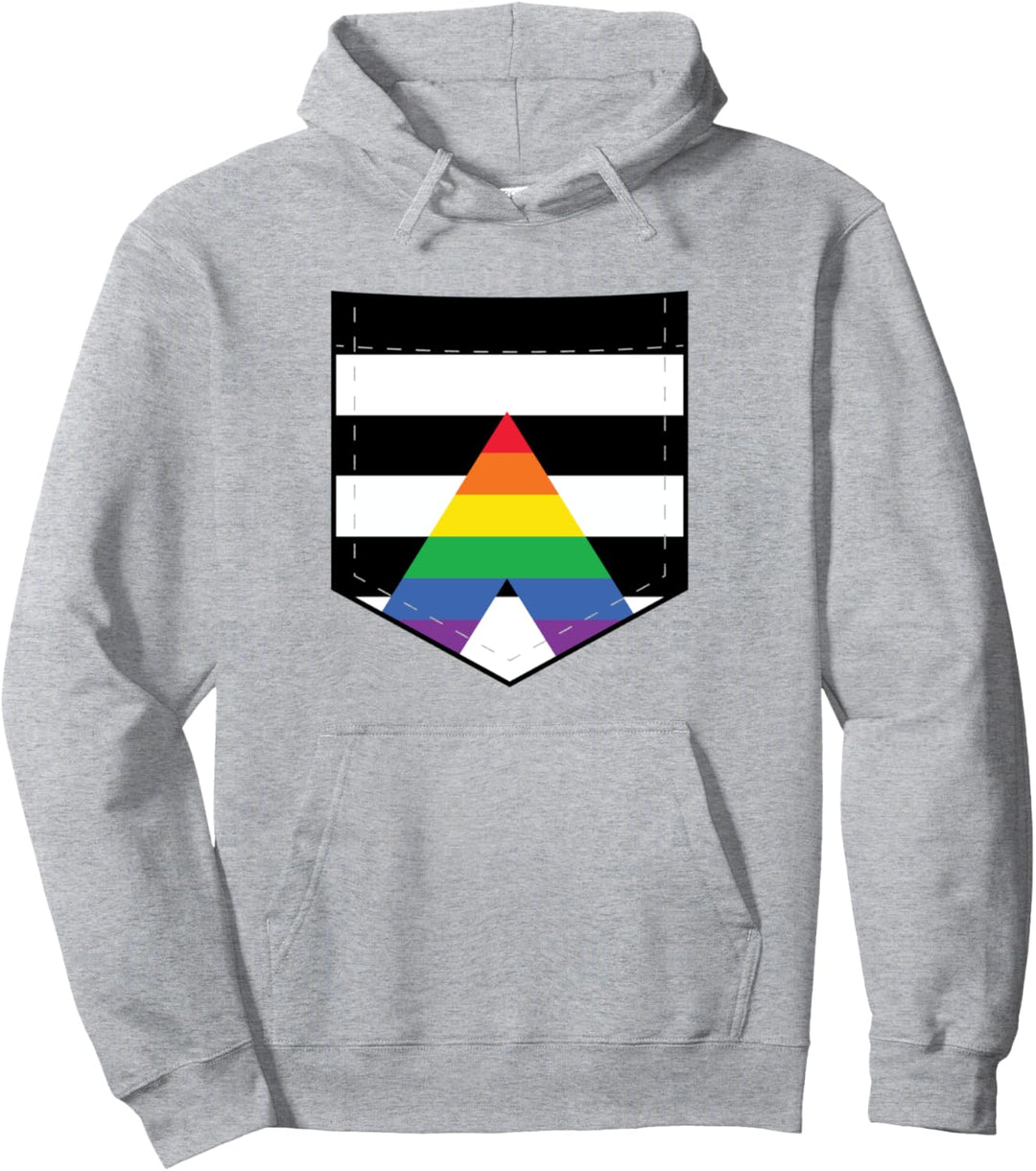 LGBTQ Straight Ally Flaggentasche - LGBTQIA+ Straight Ally Pullover Hoodie