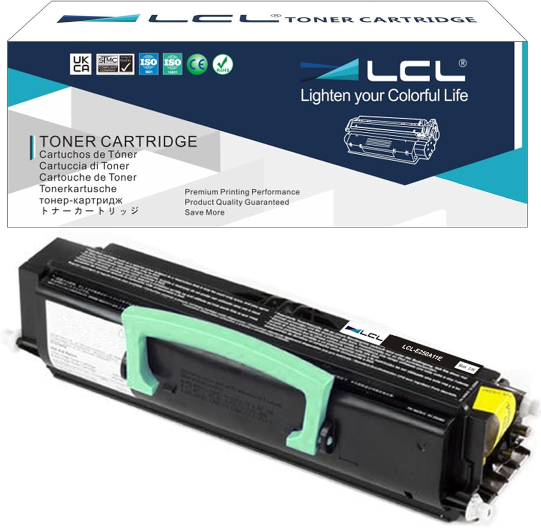LCL Kompatibel Tonerkartusche E250A11E E250A21A (1Schwarz) Ersatz für Lexmark E250D E250DN E350D E35
