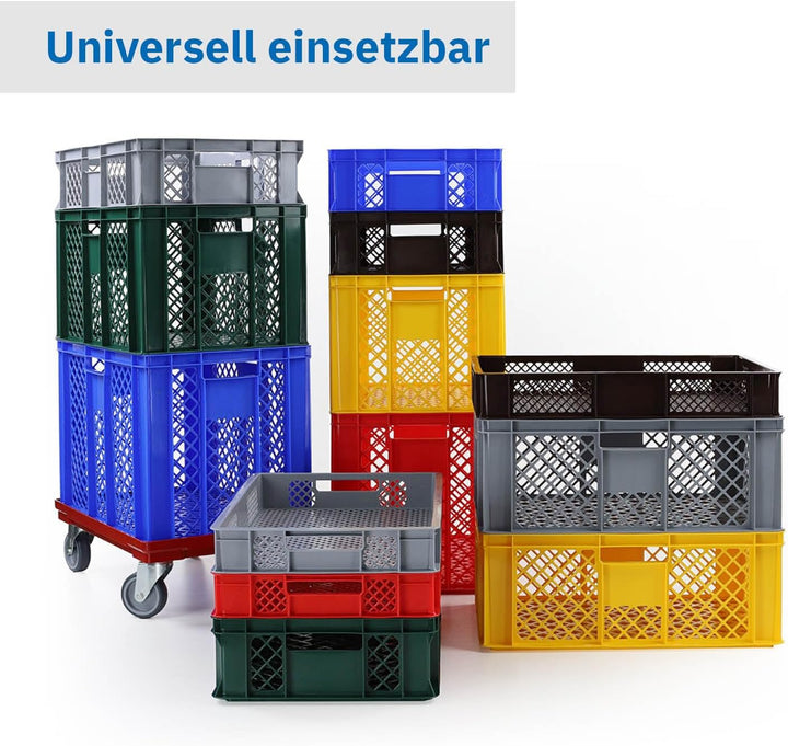 DIE BOX FABRIK 4er SET Bäckerkisten 600x400x150mm, Bäckerkiste, Brotkiste, Brotkörbe, Brötchenkiste,