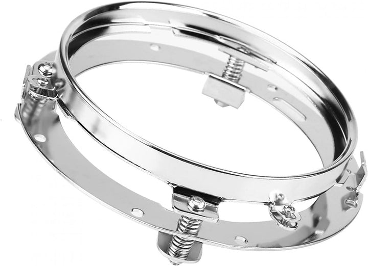 Scheinwerferhalterung, 1 STÜCK Schwarz 7 Zoll Runde Scheinwerferhalterung Ring Edelstahl Scheinwerfe