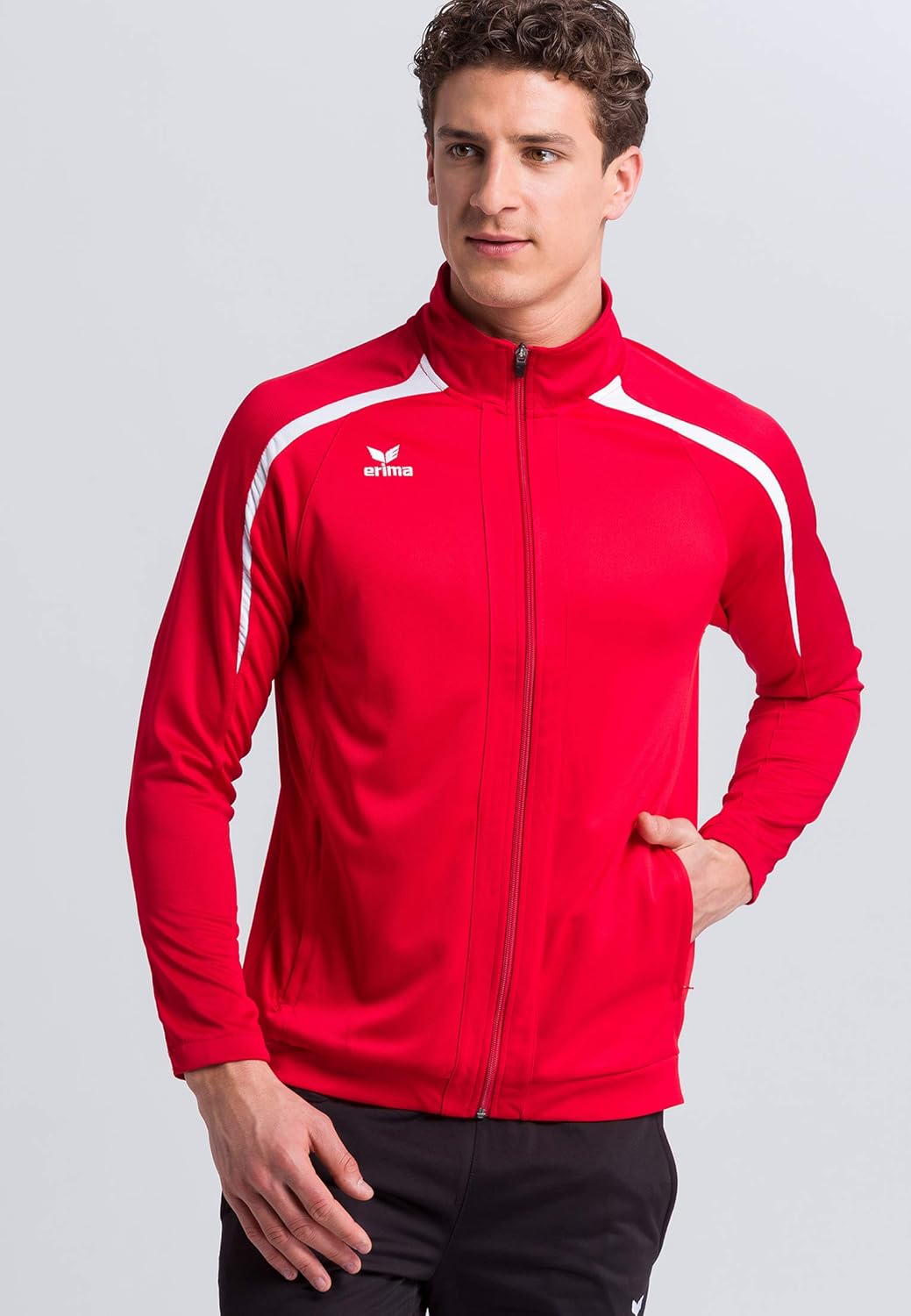 Erima Herren Liga Line 2.0 Trainingsjacke XL Rot/Dunkelrot/Weiss, XL Rot/Dunkelrot/Weiß