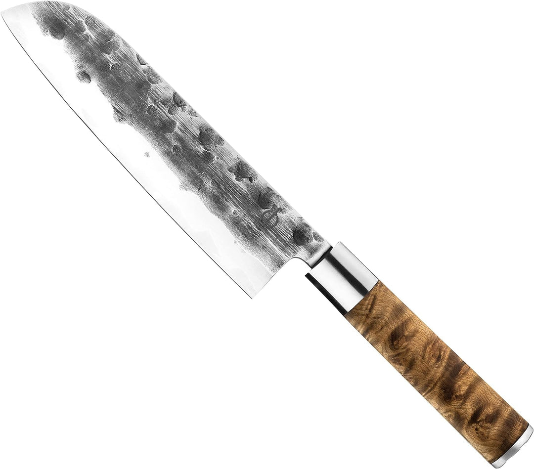 Forged VG10 Santokumesser, 18cm, handgefertigt, in Holzkiste