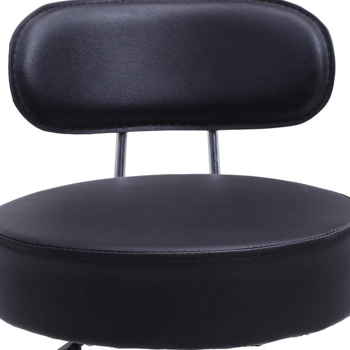 KKTONER Rollhocker mit Rückenlehne 360° drehbar Arbeitshocker höhenverstellbar 48-64cm für Büro Salo
