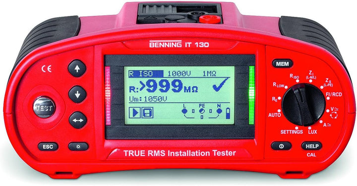 Benning 044103 IT 130 Installationstestgerät, Rot Single, Single