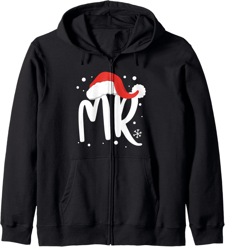 Partnerlook Mr Mrs Christmas Ugly Weihnachts Outfits Kapuzenjacke