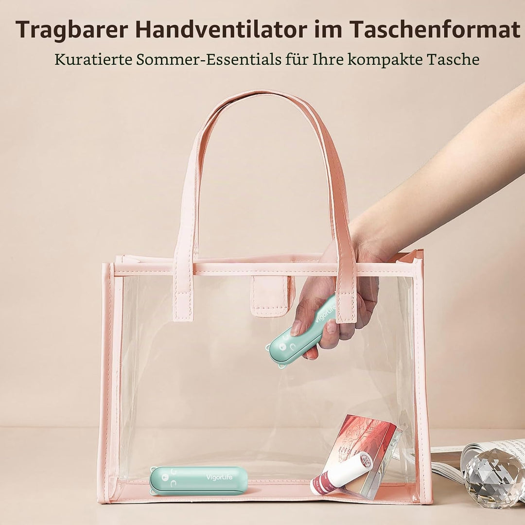 Handventilator Mini Ventilator, 3 IN 1, Tragbarer Akku Aufladbar Ventilator | USB Ventilator Klein m