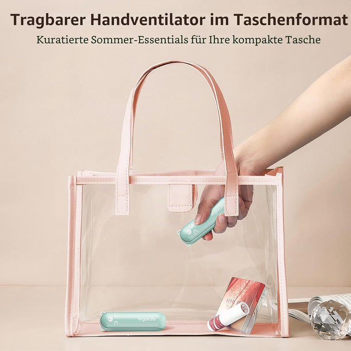 Handventilator Mini Ventilator, 3 IN 1, Tragbarer Akku Aufladbar Ventilator | USB Ventilator Klein m