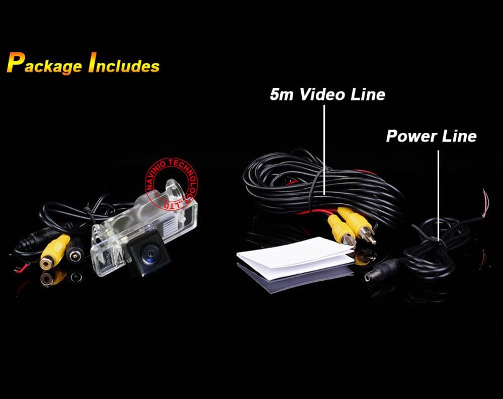 Rückfahrkamera wasserdicht Nachtsicht Auto Rückansicht Kamera Einparkhilfe Rückfahrsystem, Kennzeich