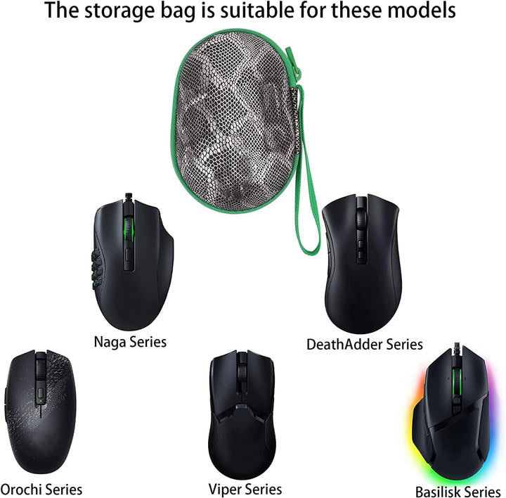 co2CREA Hard Case Ersatz für Razer Basilisk V2/V3 X/Deathadder Essential/Mamba Elite/Naga Pro Trinit