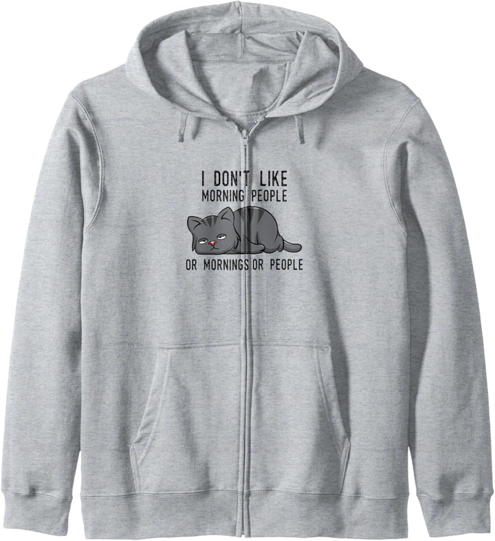 I don't like morning people Morgenmuffel Langschläfer Fun Kapuzenjacke