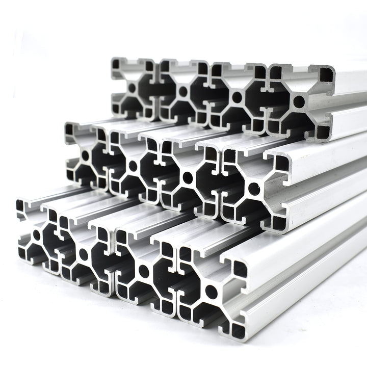 12 StückKonstruktionsprofil Alu-Profil Nut 8 40x40 Zuschnitt 300 mm, 12 Stück