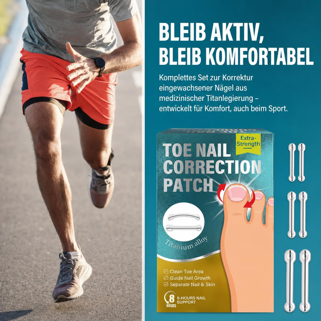 Eingewachsene Zehennägel Set, Zehennagel Korrektur,5 verschiedene Grössen 1 stück (1er Pack), 1 stüc