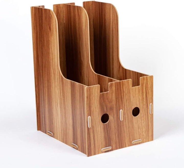Holz Schreibtisch Organizer, Aufbewahrungsbox Ordnungssystem Briefablage A4 Notizzettel Stifte ordne