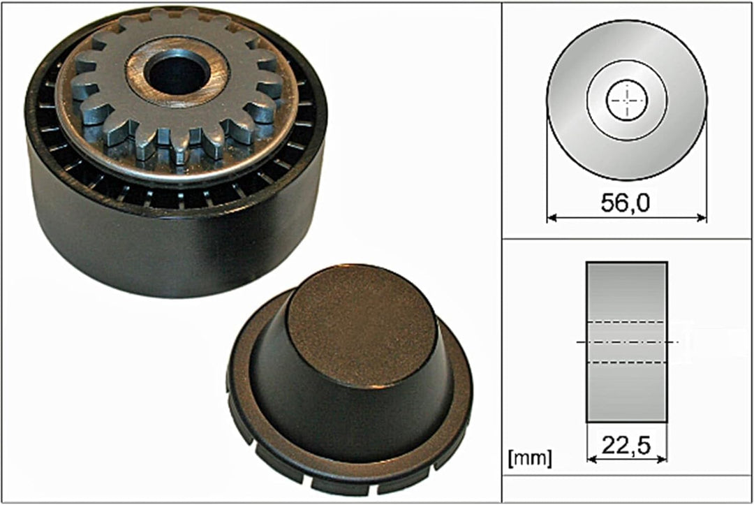 INA 531 0854 10 Spannrolle, Keilrippenriemen