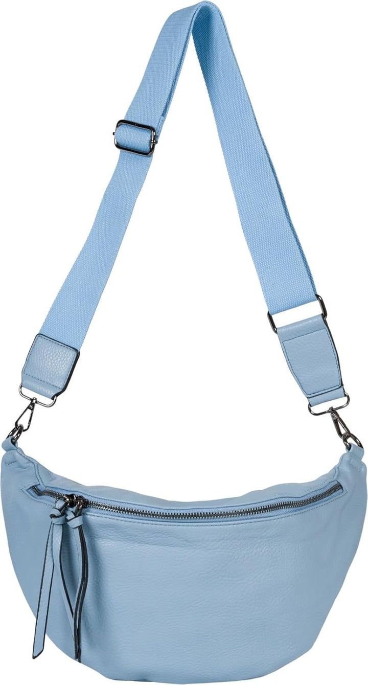 styleBREAKER Damen Halbmond Crossbody Schultertasche, abnehmbarer verstellbarer Schultergurt, Einfar