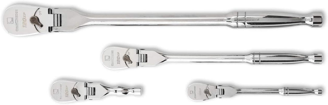 GearWrench 81230P Tropfenförmige 120XP Flexkopf Ratschensatz mit 1/4-Zoll, 3/8-Zoll und 1/2-Zoll-Ant