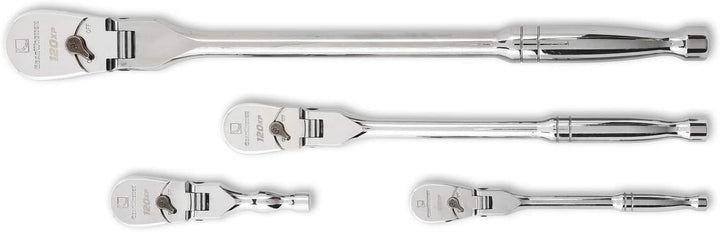 GearWrench 81230P Tropfenförmige 120XP Flexkopf Ratschensatz mit 1/4-Zoll, 3/8-Zoll und 1/2-Zoll-Ant