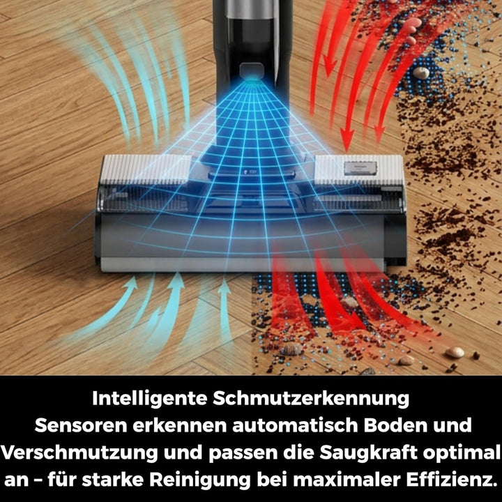 Fakir WD 9 Pure Clean 3in1 Nass- Trockensauger Akku, 400 Watt, Wischsauger, dualer Bürstenwalze, 180