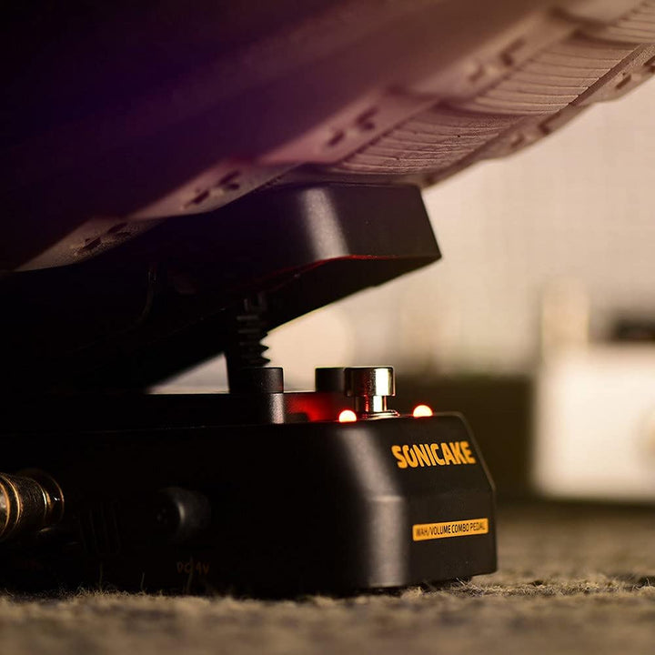 SONICAKE Wah Pedal VolWah Active Volume- und Wah-Expression Pedal Gitarren Effektpedal