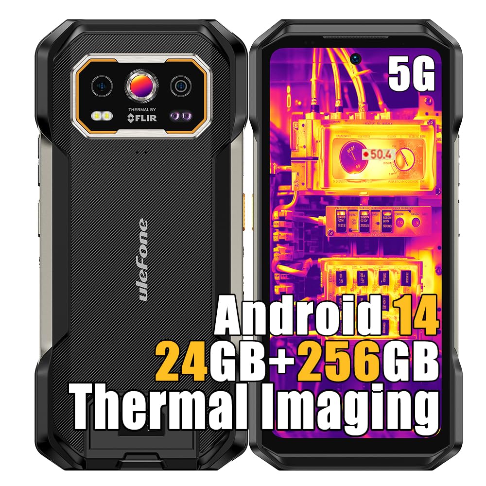 Ulefone Armor 27T Pro Outdoor Handy 5G Smartphone Wärmebildkamera, Dimensity 6300 24GB+256GB, 64MP+5