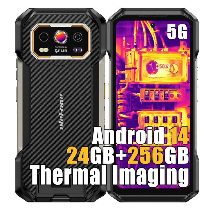 Ulefone Armor 27T Pro Outdoor Handy 5G Smartphone Wärmebildkamera, Dimensity 6300 24GB+256GB, 64MP+5