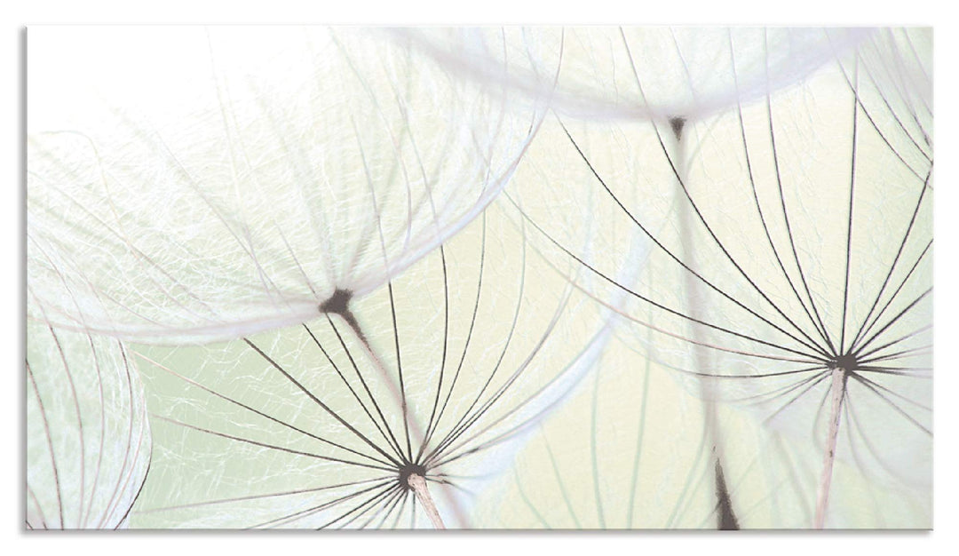 ARTland Spritzschutz Küche aus Alu für Herd Spüle 90x50 cm (BxH) Küchenrückwand mit Motiv Blume Pust