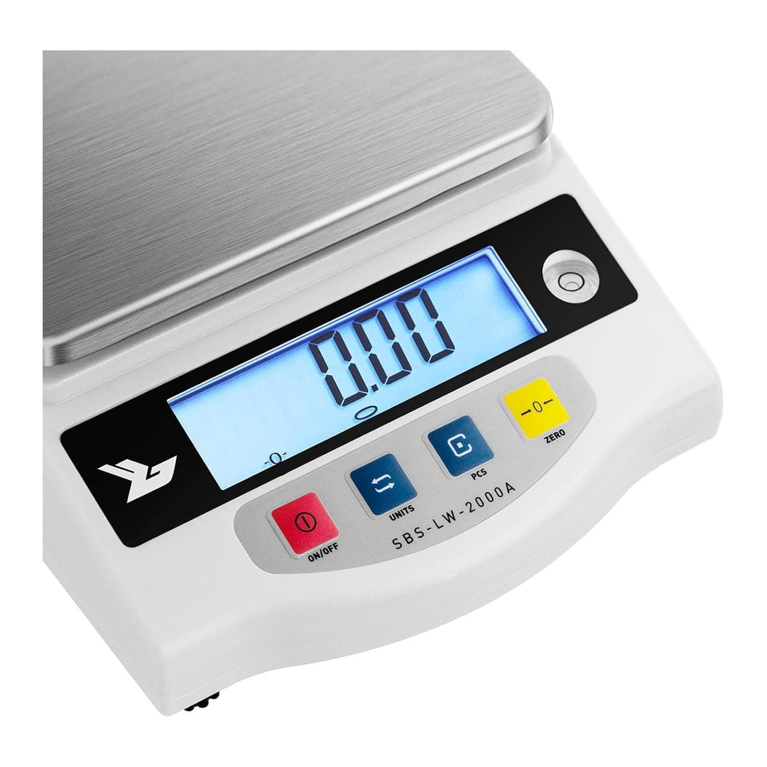 Steinberg Systems - SBS-LW-2000A - Präzisionswaage Feinwaage (2000 g / 0,01 g, 12 x 10 cm Stellfläch
