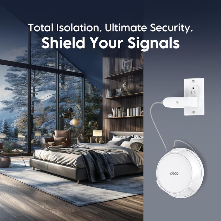 Wandhalterung für TP-Link Deco BE23/BE25/BE3600/BE5000 WiFi 7 Mesh Wi-Fi System – platzsparende Halt