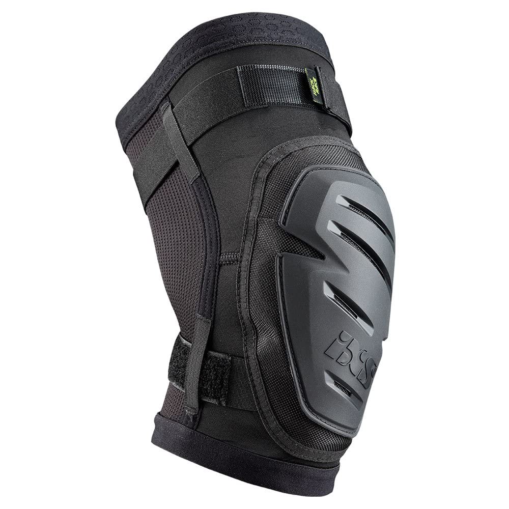 IXS Hack Race Knieschoner für Mountainbike/E-Bike/Cycle, Schwarz, M, M