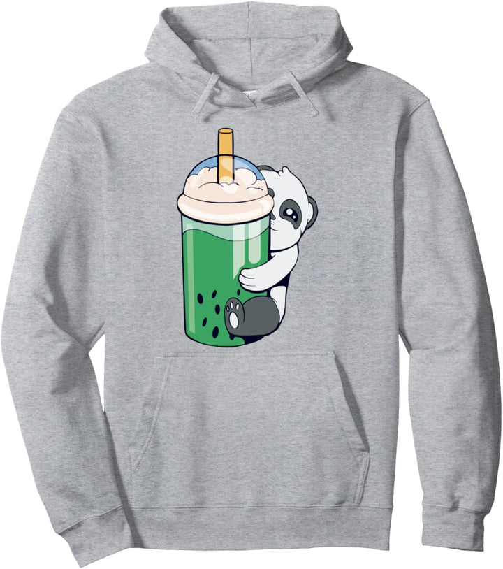 Panda Bubble Tea Drink Trinkbär Pullover Hoodie