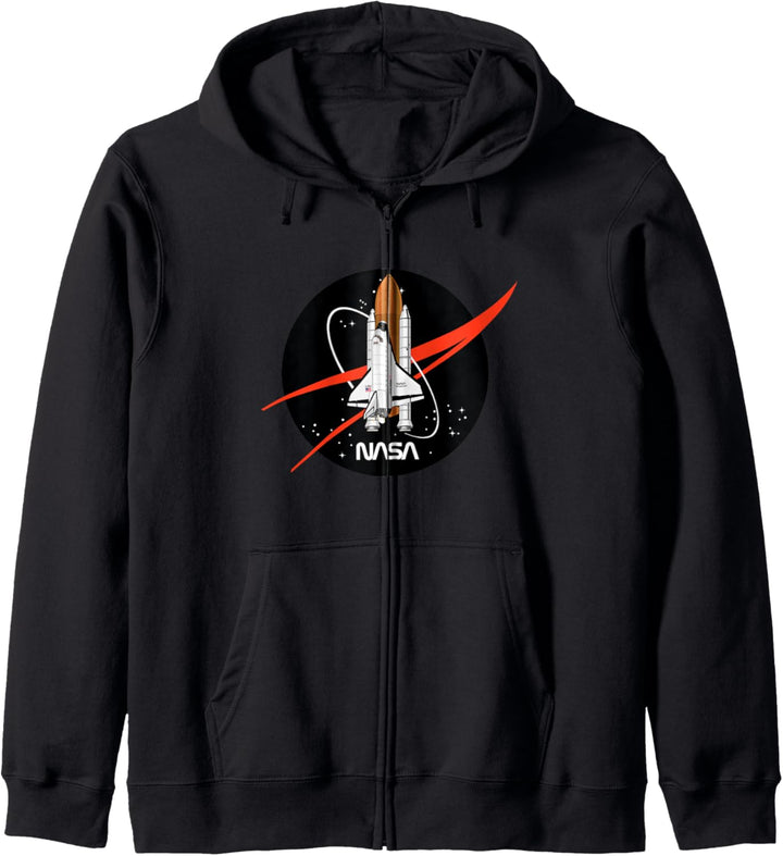NASA Space Shuttle Take Off With Logo Kapuzenjacke