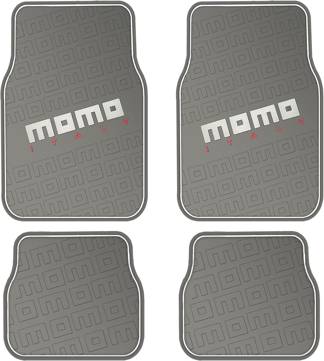 MOMO KOMPLETT-SET 4 STÜCK UNIVERSAL-AUTOFUSSMATTEN SCHWARZ/GRAU SCHWARZ AND GRAU 9BG, SCHWARZ AND GR