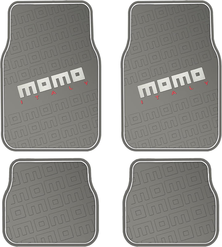 MOMO KOMPLETT-SET 4 STÜCK UNIVERSAL-AUTOFUSSMATTEN SCHWARZ/GRAU SCHWARZ AND GRAU 9BG, SCHWARZ AND GR