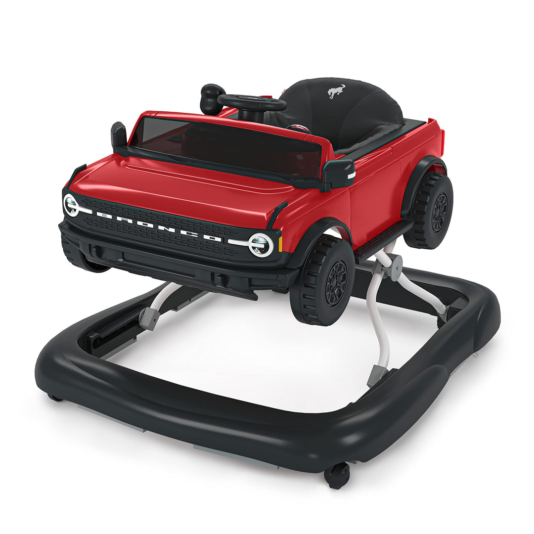 Bright Starts Ford Bronco Ways to Play 4-in-1 Baby Lauflernwagen, Race Red, Unisex, 6 Monate + Race