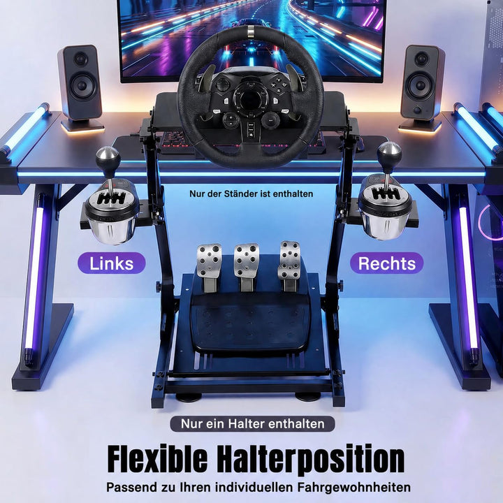 Racing Wheel Stand Lenkradständer, Lenkrad Gaming Wheel, Faltbar Spielsitz Rennsitz Racing Sitz, Höh