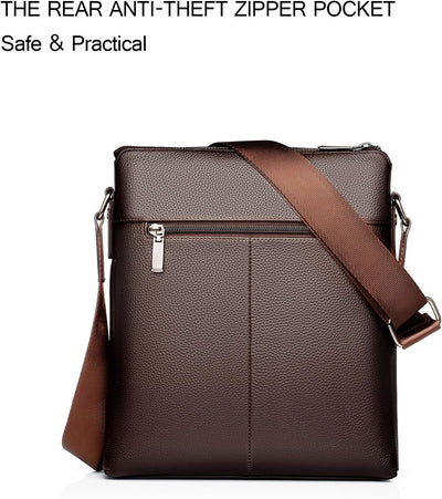 FANDARE Umhängetasche/Laptoptasche Herren, PU Schultertasche Herren, Business Crossbody Reisetasche