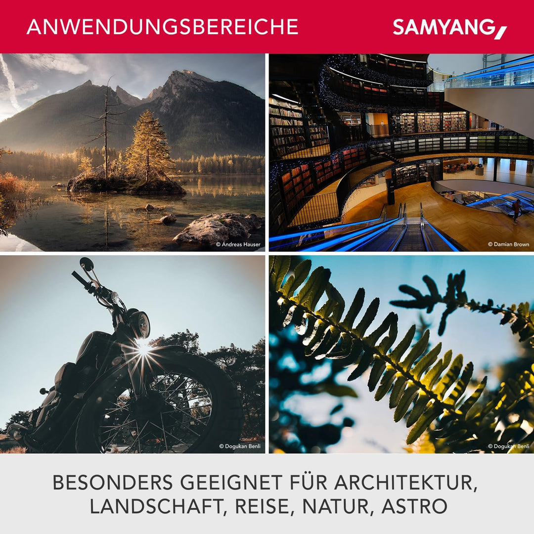 Samyang AF 12mm F2,0 Fuji X Objektiv - Autofokus Ultra Weitwinkel Festbrennweite , APS-C lichtstark