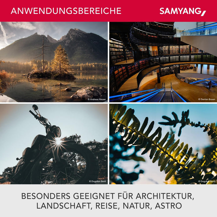 Samyang AF 12mm F2,0 Fuji X Objektiv - Autofokus Ultra Weitwinkel Festbrennweite , APS-C lichtstark