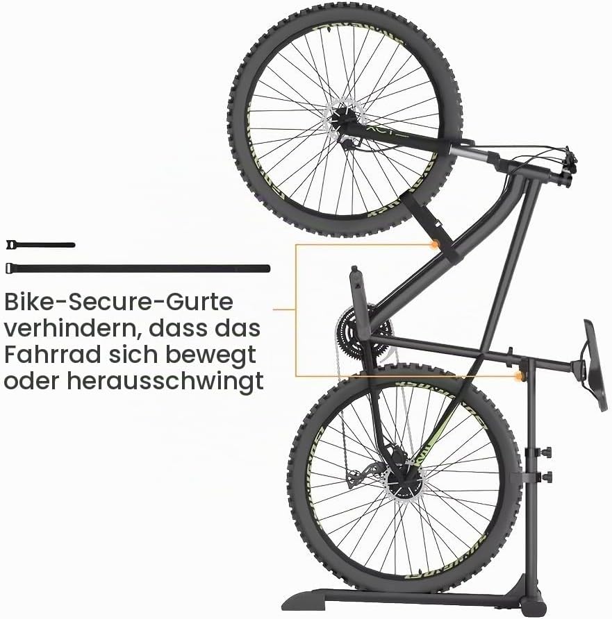 Mimoke Vertikaler Fahrradständer - Freistehender, aufrechter Bodenständer für die Aufbewahrung von F