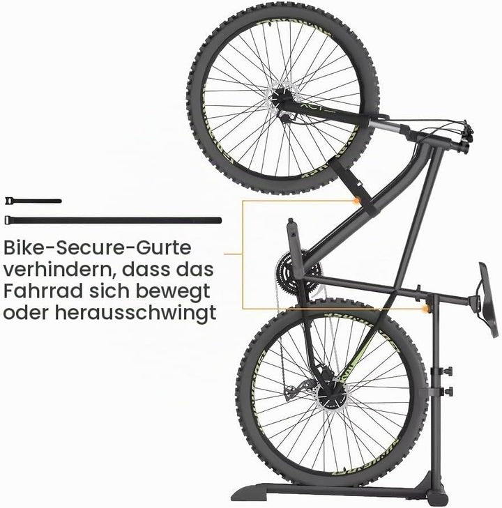 Mimoke Vertikaler Fahrradständer - Freistehender, aufrechter Bodenständer für die Aufbewahrung von F