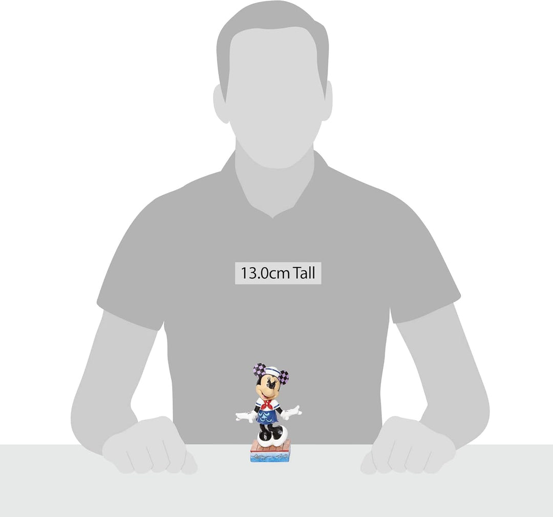 Enesco Disney Traditions by Jim Shore Sailor Minnie Mouse Persönlichkeit Pose Figur, 12,7 cm, Mehrfa