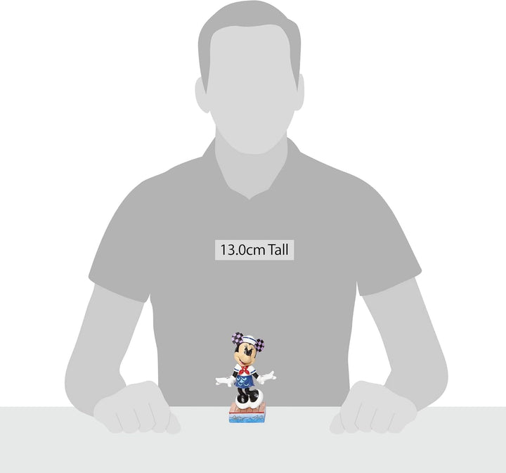 Enesco Disney Traditions by Jim Shore Sailor Minnie Mouse Persönlichkeit Pose Figur, 12,7 cm, Mehrfa