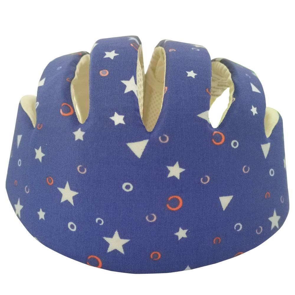 IULONEE Baby Helm Kleinkind Schutzhut Kleinkind Kopfschutz Baumwolle Hut Kleinkind Verstellbarer Sch
