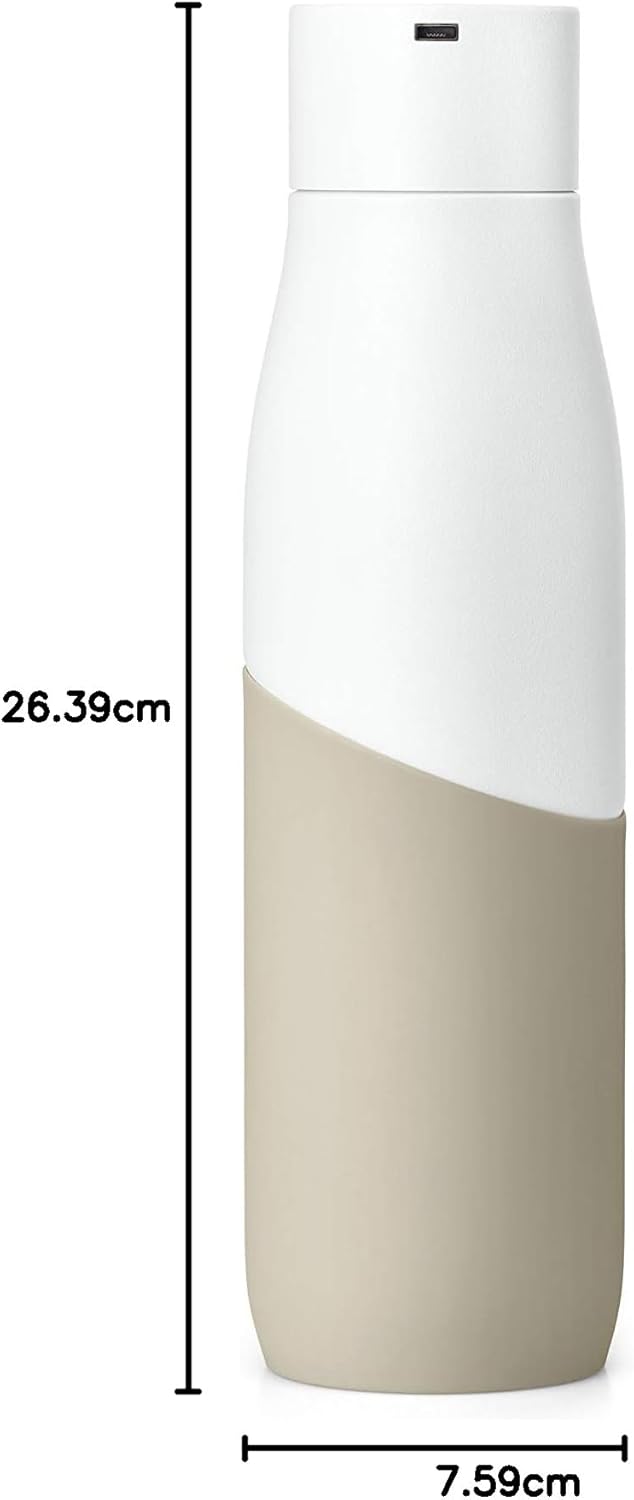 LARQ Bottle Movement PureVis 710ml - Leichte selbstreinigende und nicht isolierte Edelstahl-Wasserfl