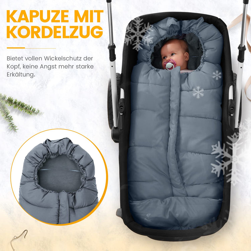 Orzbow Baby Fusssack Babyfusssack Winterfusssack Babyschale Buggy | Waschbar Verschliessbarer Baby S