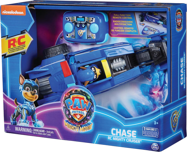Paw Patrol: Der Mighty Kinofilm, RC Polizeiauto mit Chase im Fahrersitz, ferngesteuert, geeignet für