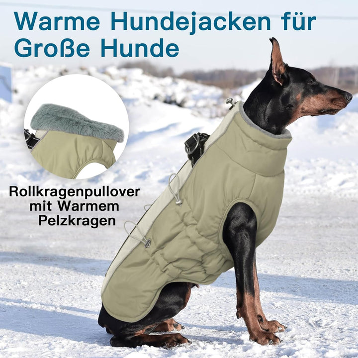 Hundemantel Winter, Warm Hundemantel Fleece, Ärmellose Hundejacke Grosse Hunde, Hundebekleidung Outf